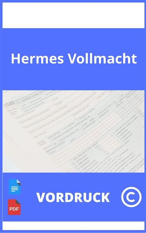 hermes ovllmacht|hermes vollmacht formular.